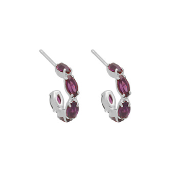 Σκουλαρίκια από ασήμι 925 με πέτρες Swarovski