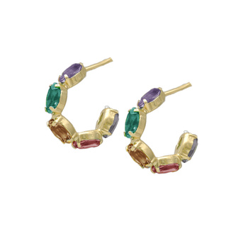 Σκουλαρίκια από ασήμι 925 με πέτρες Swarovski