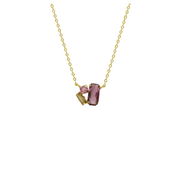Κολιέ από ασήμι 925 με πέτρες Swarovski