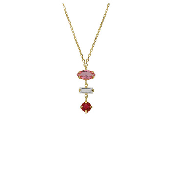 Κολιέ από ασήμι 925 με πέτρες Swarovski