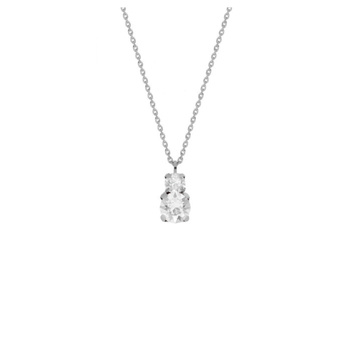 Κολιέ από ασήμι 925 με πέτρες Swarovski