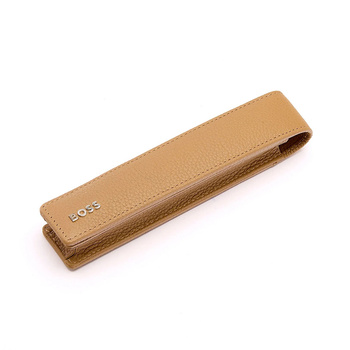 Hugo Boss Single pen pouch Classic Grained Camel HLB417X