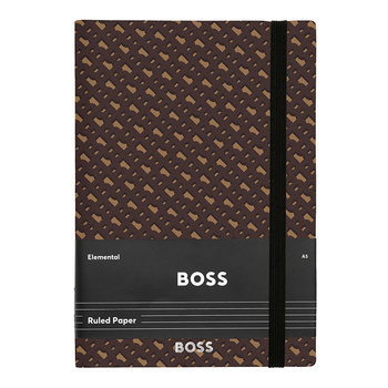 Hugo Boss Elemental Monogram Camel Notebook A5 HNH412XL