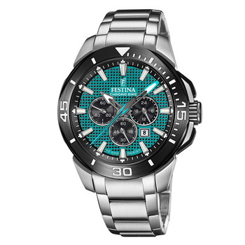 FESTINA CHRONO BIKE chronograph green dial & bracelet