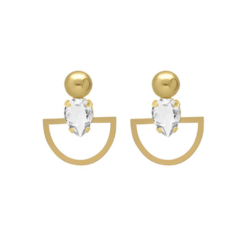 Σκουλαρίκια από ασήμι 925 με πέτρες Swarovski