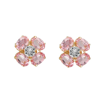 Σκουλαρίκια από ασήμι 925 με πέτρες Swarovski