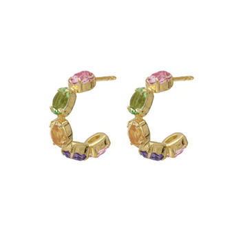 Σκουλαρίκια από ασήμι 925 με πέτρες Swarovski