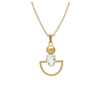 Κολιέ από ασήμι 925 με πέτρες Swarovski