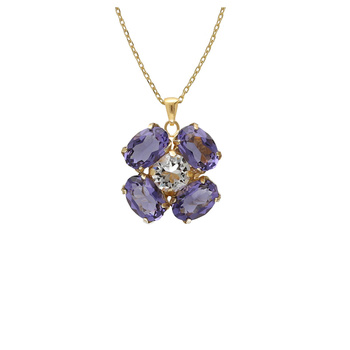 Κολιέ από ασήμι 925 με πέτρες Swarovski