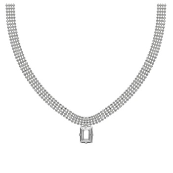 Κολιέ από ασήμι 925 με πέτρες Swarovski