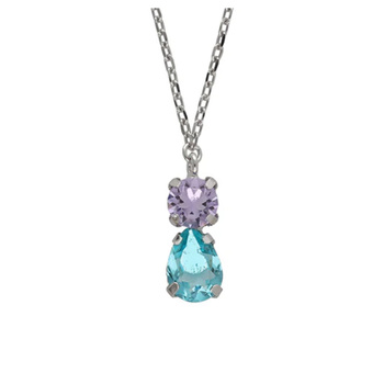 Κολιέ από ασήμι 925 με πέτρες Swarovski