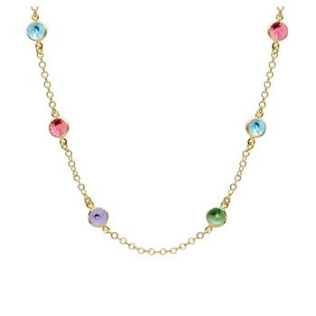 Κολιέ από ασήμι 925 με πέτρες Swarovski