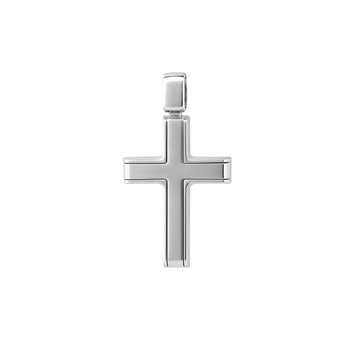 Σταυρός Κ14 λευκόχρυσος