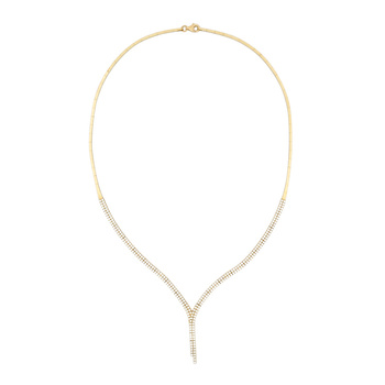 Κολιέ Κ14 χρυσό με ζιργκόν