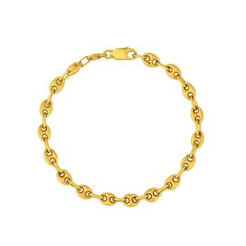 Βραχιόλι αλυσίδα Κ14 χρυσό