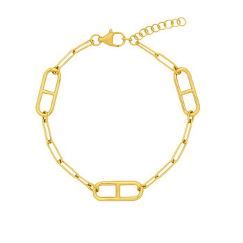 Βραχιόλι αλυσίδα Κ14 χρυσό