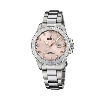 FESTINA pink dial & bracelet
