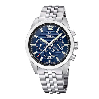 FESTINA chronograph blue dial & bracelet
