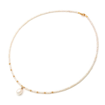 Κολιέ Κ14 χρυσό με μαργαριτάρια