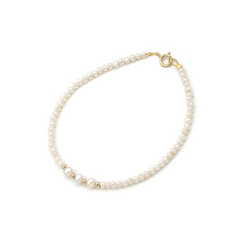 Βραχιόλι Κ14 χρυσό με μαργαριτάρια