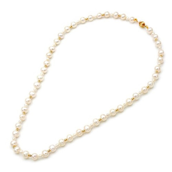 Κολιέ Κ14 χρυσό με μαργαριτάρια