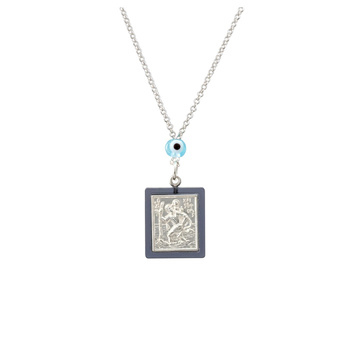 Γούρι αυτοκινήτου από ασήμι 925 με μάτι