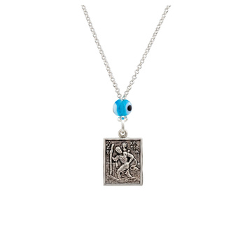 Γούρι αυτοκινήτου από ασήμι 925 με μάτι