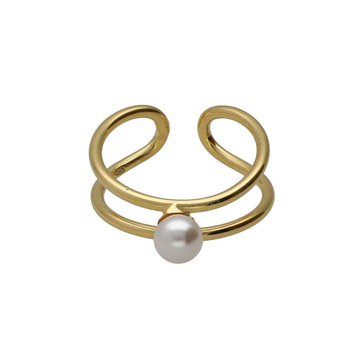 Δαχτυλίδι από ασήμι 925 με μαργαριτάρι