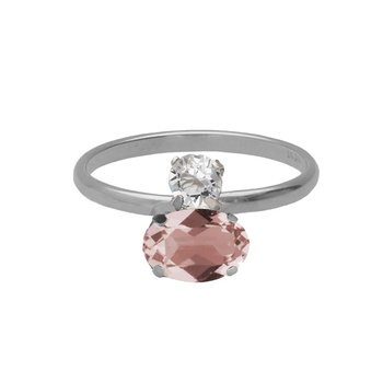 Δαχτυλίδι από ασήμι 925 με πέτρες Swarovski