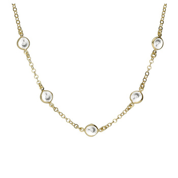 Κολιέ από ασήμι 925 με πέτρες Swarovski