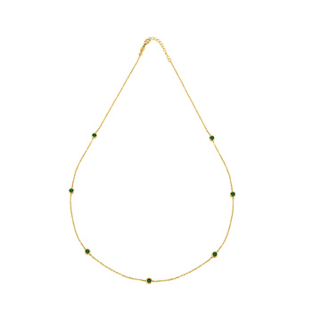 Κολιέ από ασήμι 925 με ζιργκόν