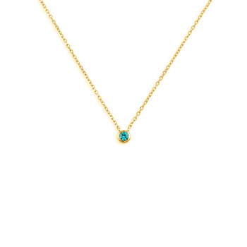 Κολιέ από ασήμι 925 με ζιργκόν