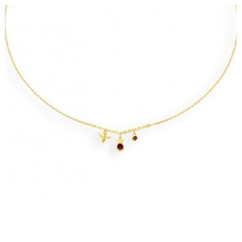 Κολιέ από ασήμι 925 με ζιργκόν