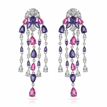 Σκουλαρίκια από ασήμι 925 με ζιργκόν