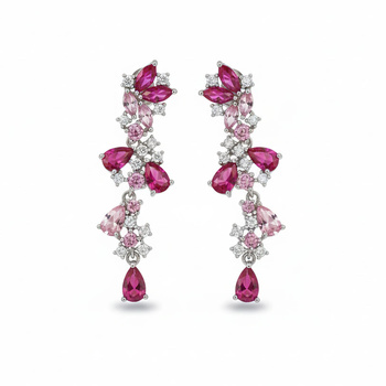 Σκουλαρίκια από ασήμι 925 με ζιργκόν