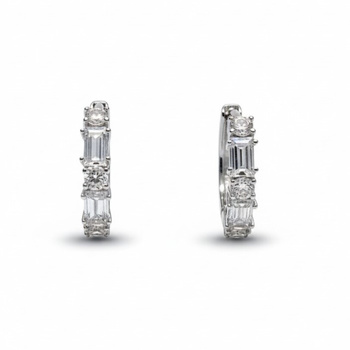 Σκουλαρίκια από ασήμι 925 με ζιργκόν