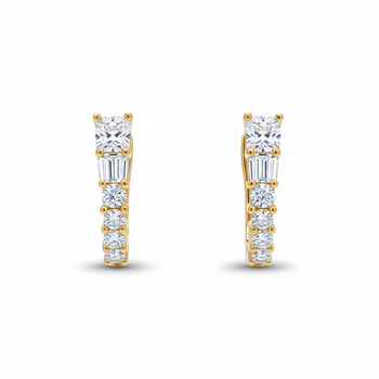 Σκουλαρίκια από ασήμι 925 με ζιργκόν