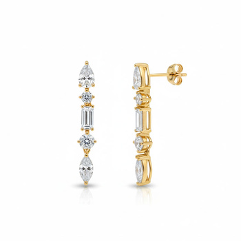 Σκουλαρίκια από ασήμι 925 με ζιργκόν