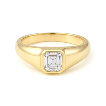 Δαχτυλίδι Κ14 χρυσό με ζιργκόν