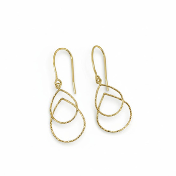 Σκουλαρίκια Κ14 χρυσά κρεμαστά