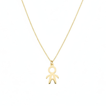 Κολιέ αγόρι Κ9 χρυσό