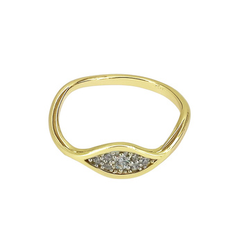 Δαχτυλίδι Κ9 χρυσό με ζιργκόν