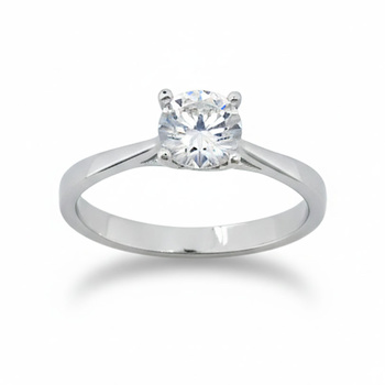 Δαχτυλίδι Κ14 λευκόχρυσο με ζιργκόν