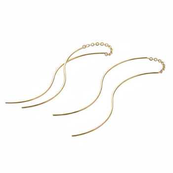 Σκουλαρίκια Κ14 χρυσά κρεμαστά