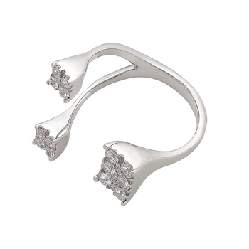 Δαχτυλίδι Κ18 λευκόχρυσο με διαμάντια