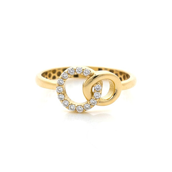 Δαχτυλίδι Κ9 χρυσό με ζιργκόν