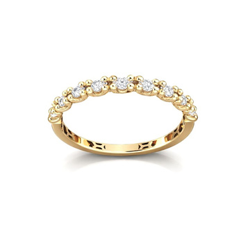 Δαχτυλίδι σειρέ Κ9 χρυσό με ζιργκόν