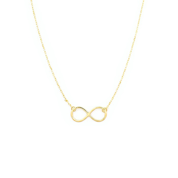 Κολιέ άπειρο Κ9 χρυσό