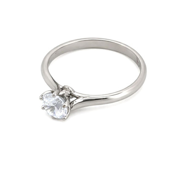 Δαχτυλίδι Κ9 λευκόχρυσο με ζιργκόν