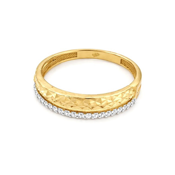 Δαχτυλίδι Κ14 χρυσό με ζιργκόν